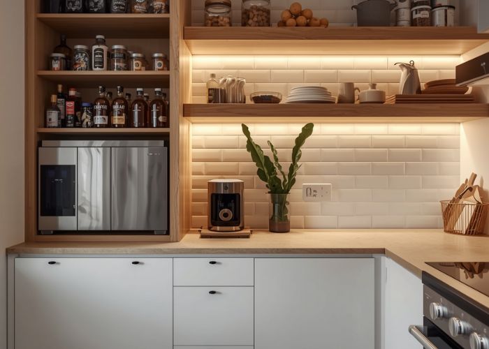 In a small kitchen, counter space is precious
