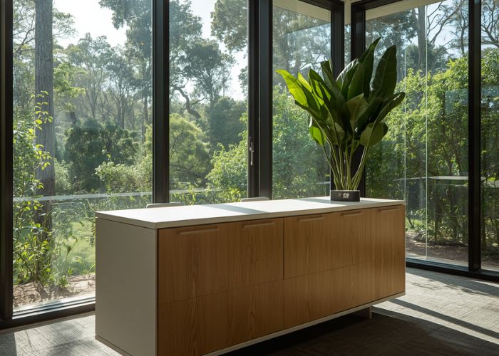 The traditional home for a credenza is the dining room