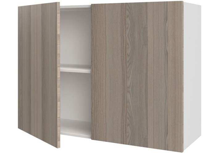 Melamine doors are flat panel by nature, giving a streamlined, contemporary look